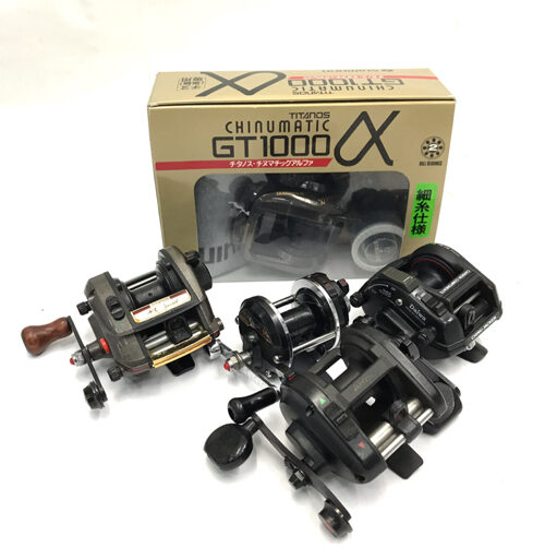 SHIMANO TITANOS CHIUMATIC GT1000 α DAIWA JACKER GS-10